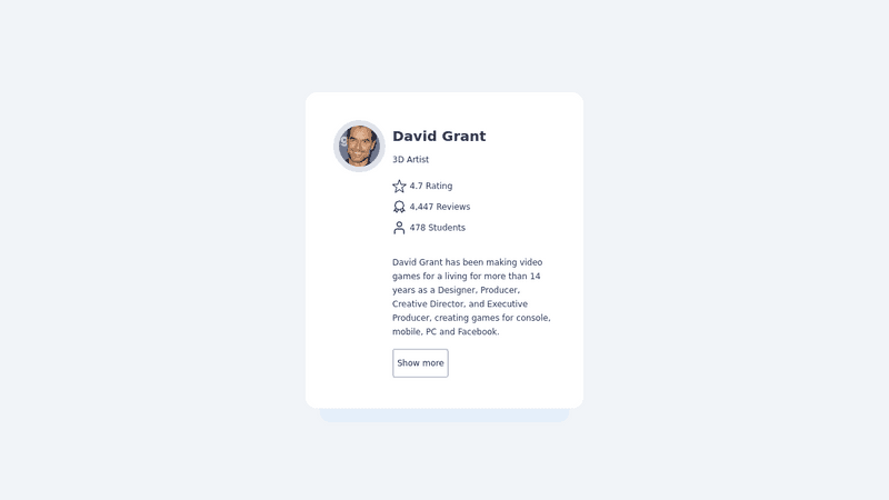 preview User Card