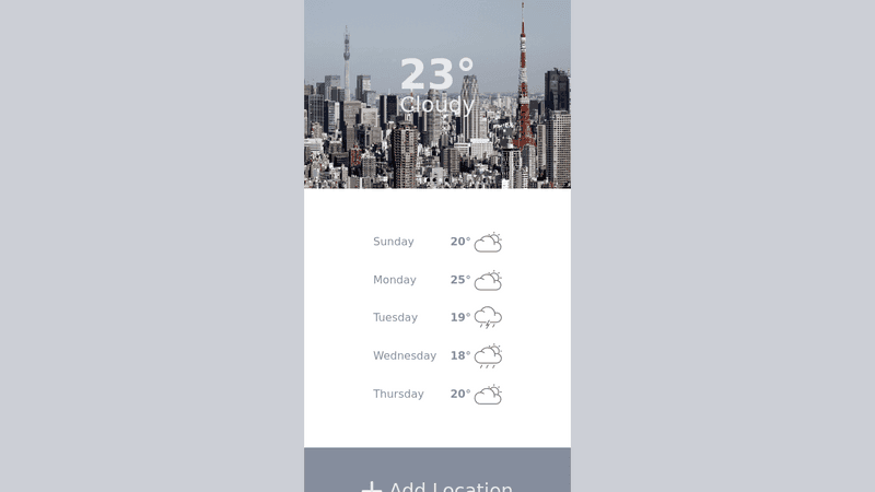 preview Weather App