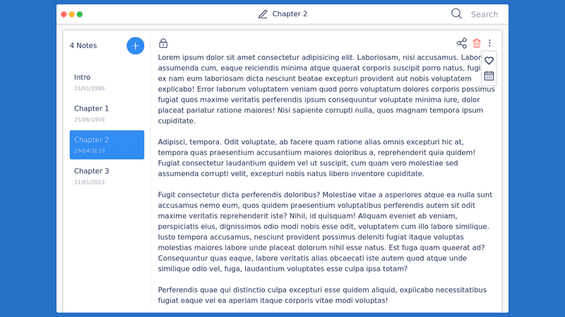 preview Notes App