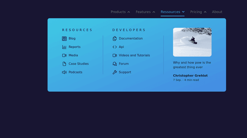 preview Big Menu